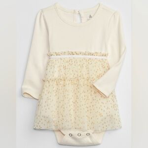 GAP Baby Tulle Skirt Dress Bodysuit 18-24 Months